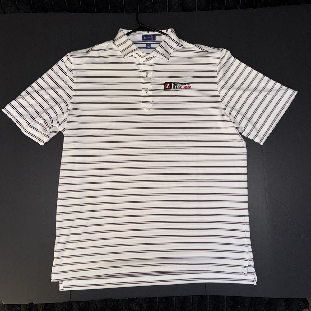 Men's Large Stitch Simmons Bank Open Performance Golf Polo